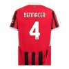 Dječji - Dres + Kratke Hlače AC Milan Bennacer 4 Domaći 24/25